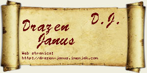Dražen Janus vizit kartica